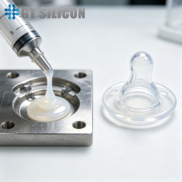 Silicone en caoutchouc liquide platine pour tétine de soins pour bébé